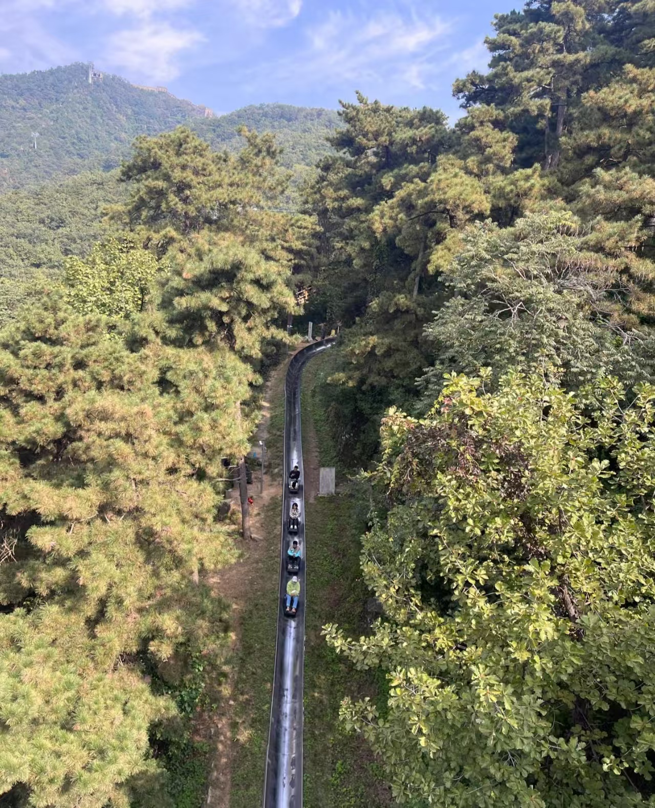 Mutianyu Toboggan Ride and Great Wall Cable Car — Korascale family private Great Wall tour Beijing 2026.