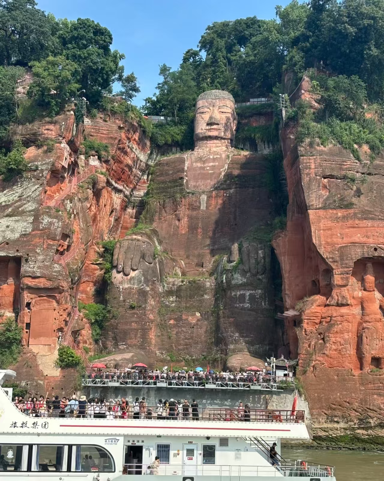 Leshan Giant Buddha Lingyun Mountain and Tang Dynasty Buddhist Sculpture — UNESCO 1996 private boat tour by Korascale.
